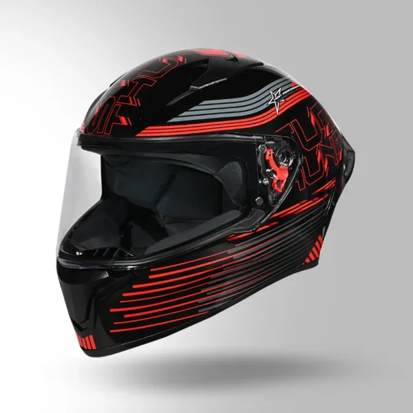 THUNDER D11 DECOR BLACK & RED WITH SPOILER