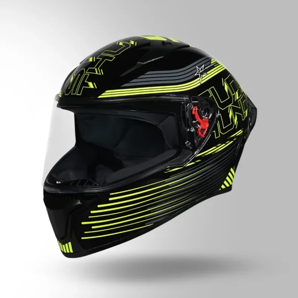 THUNDER D11 DECOR BLACK & FLUORESCENT YELLOW WITH SPOILER