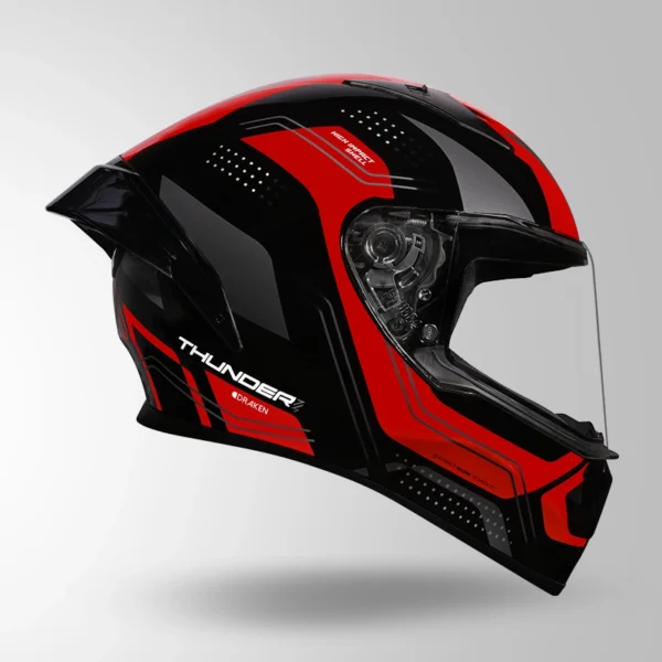 THUNDER D2 DRAKEN DECOR BLACK & RED WITH SPOILER