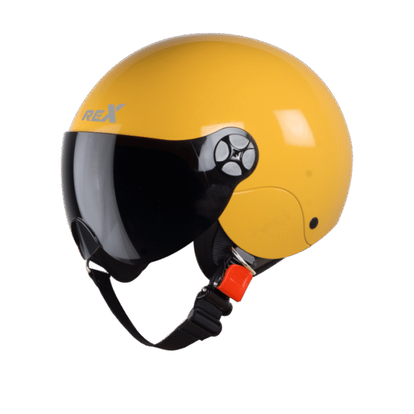 SBH-16 REX GLOSSY YELLOW (FITTED WITH CLEAR VISOR AND SMOKE VISOR ONLY FOR ILLUSTRATION PURPOSE)