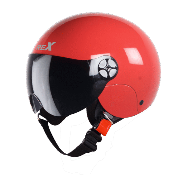 SBH-16 REX GLOSSY RED (FITTED WITH CLEAR VISOR AND SMOKE VISOR ONLY FOR ILLUSTRATION PURPOSE)