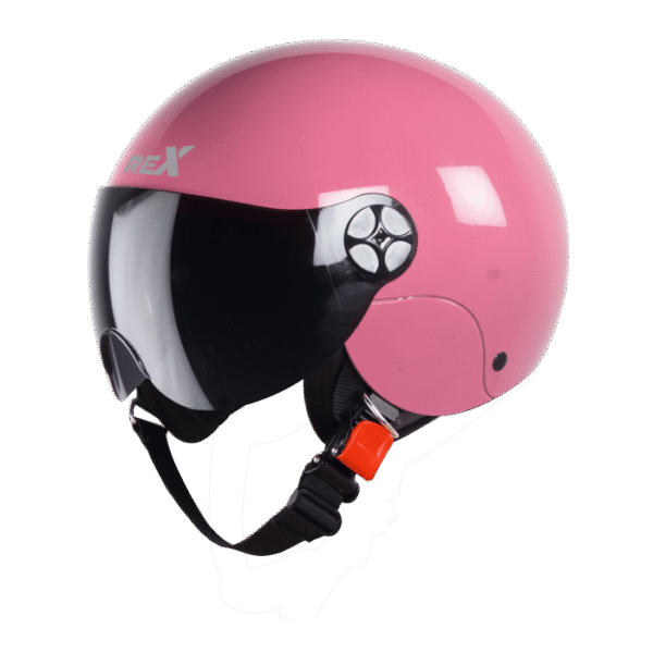 SBH-16 REX GLOSSY PINK (FITTED WITH CLEAR VISOR AND SMOKE VISOR ONLY FOR ILLUSTRATION PURPOSE)
