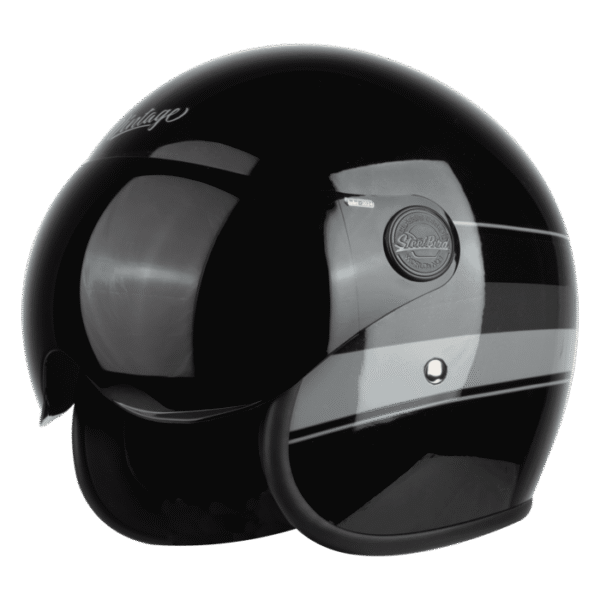 SBH-54 VINTAGE S1 GLOSSY BLACK WITH GREY