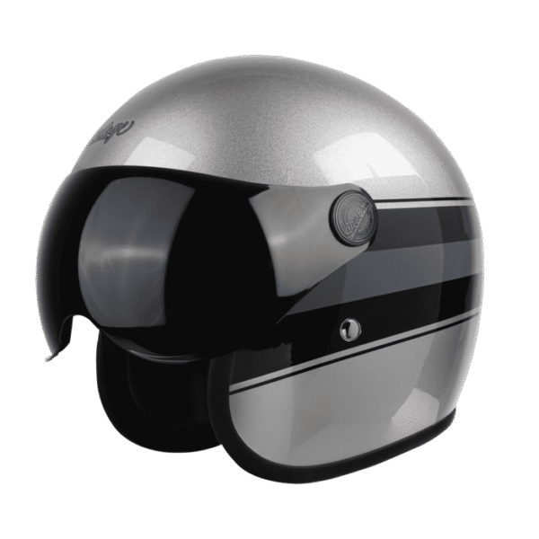 SBH-54 VINTAGE S1 GLOSSY SILVER WITH BLACK