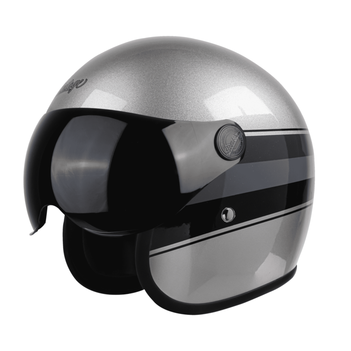 SBH-54 VINTAGE S1 GLOSSY SILVER WITH BLACK