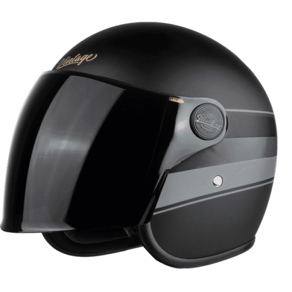 SBH-56 VINTAGE S1 GLOSSY BLACK WITH GREY