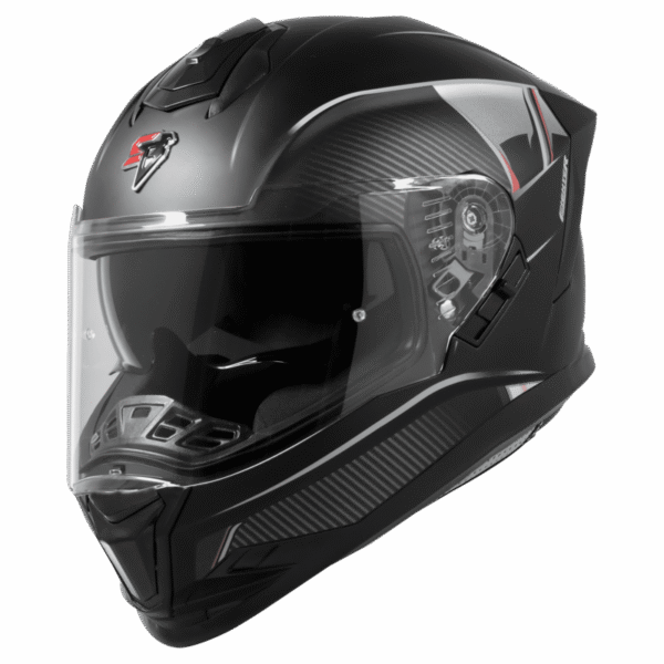 SBH-57 ISS FIGHTER F1 GLOSSY BLACK WITH LIGHT BLUE