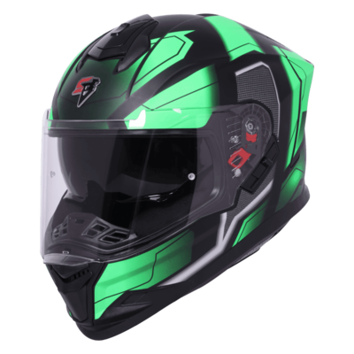 SBH-57 ISS FIGHTER F3 GLOSSY BLACK WITH GREEN