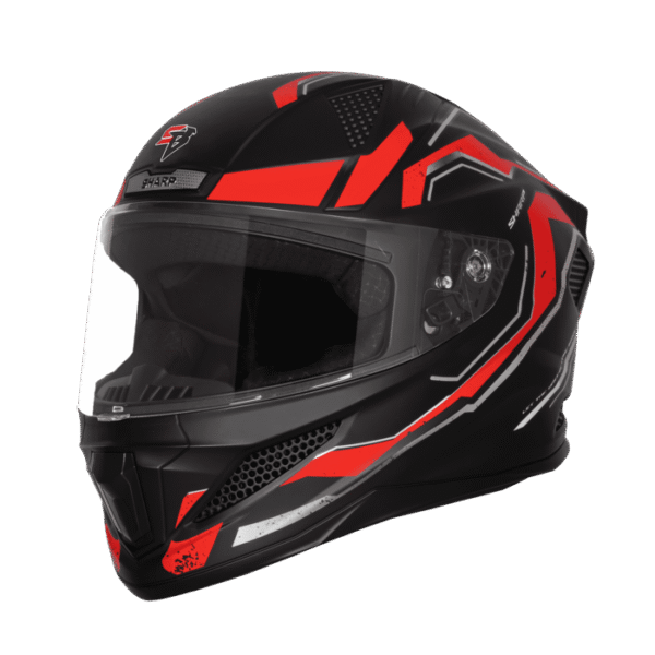 SBH-25 SV SHARP SPIRIT GLOSSY BLACK WITH RED