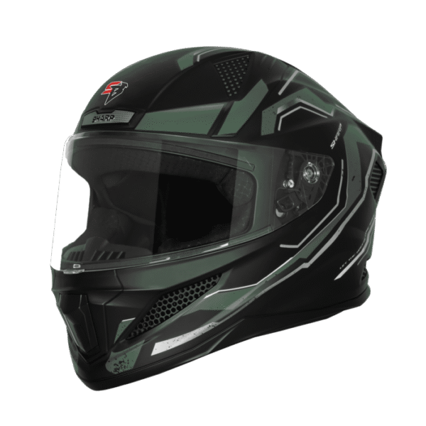 SBH-25 SV SHARP SPIRIT MAT BLACK WITH GREEN