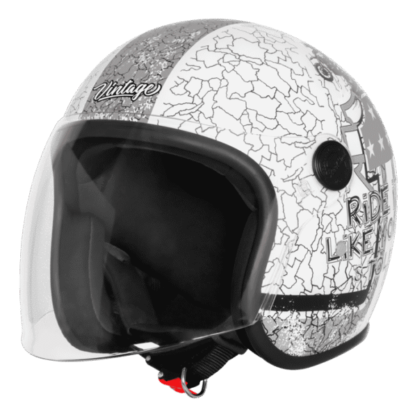 SBH-54 VINTAGE NO RULES GLOSSY WHITE WITH GREY