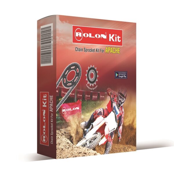 Chain and Sprocket kit for APACHE 200 CC 4V - KIT HPOR 252