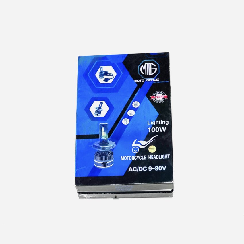 MOTO GENIUS 100W LED HEADLIGHT 1 YEAR WARRENTY - Image 3