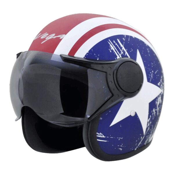 JET CAPTAIN W/VISOR HELMET