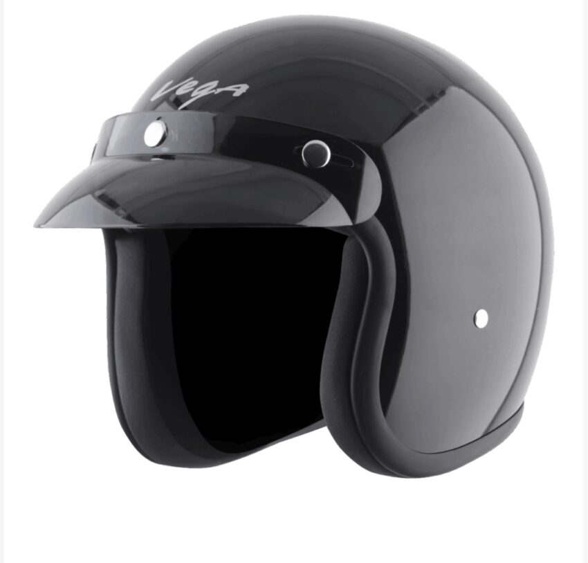 JET WITH PEAK HELMET