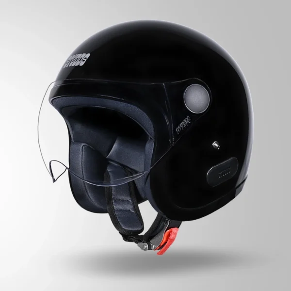 JET BLACK WITH SHORT VISOR