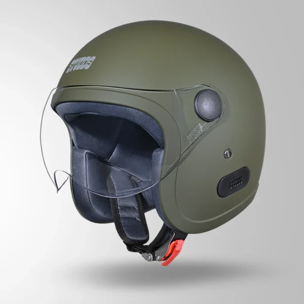 JET MILITARY GREEN WITH SHORT VISOR