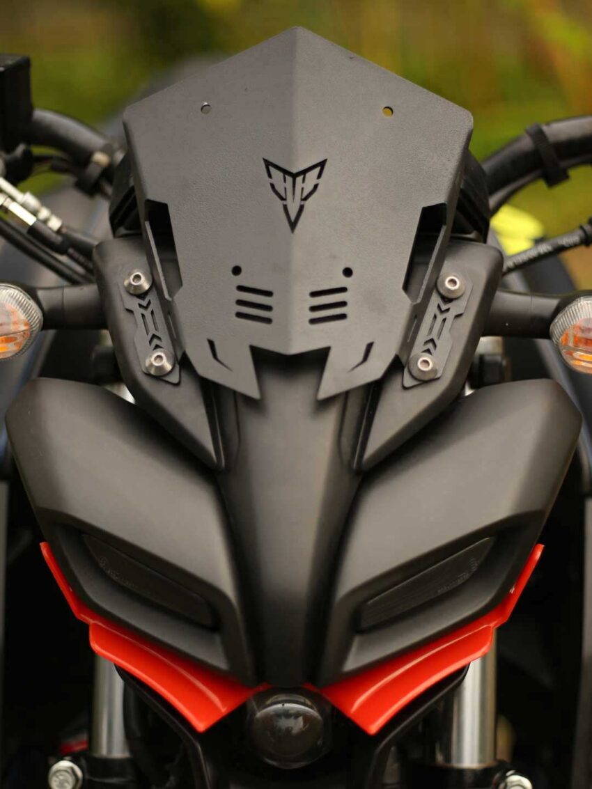 YAMAHA MT 15 METAL VISOR BLACK - Image 4