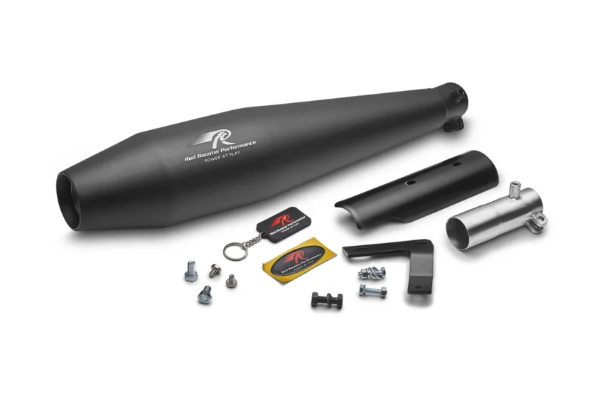 RED ROOSTER PEGASUS BLACK FOR HONDA H’NESS CB350 - Image 2