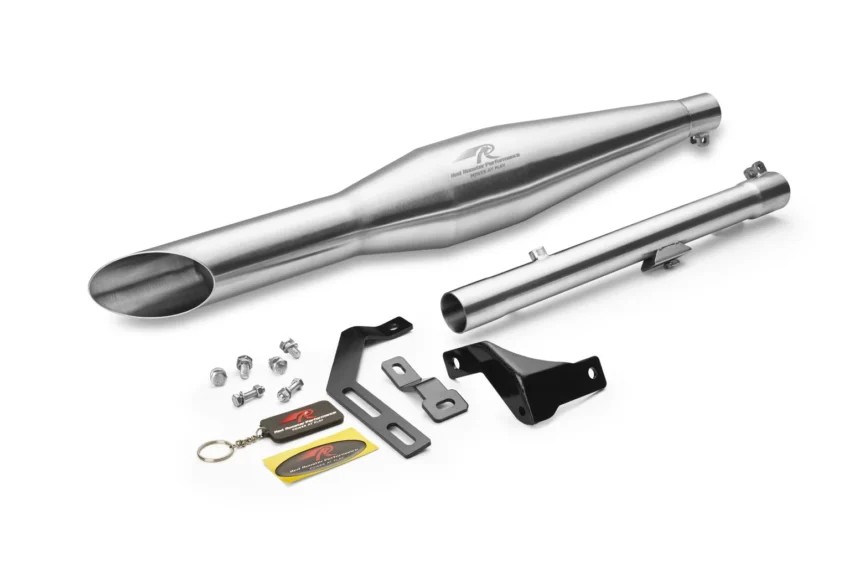 RED ROOSTER RUMBLER ACE – MATTE EXHAUST FOR ROYAL ENFIELD