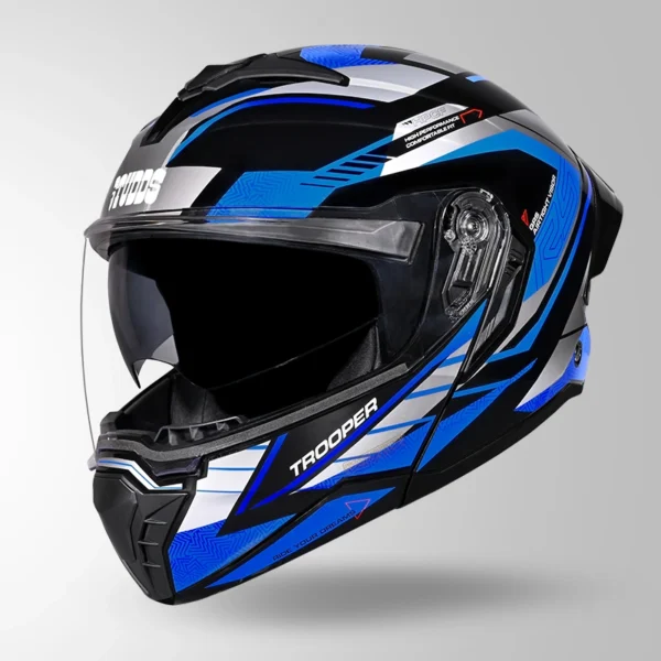 TROOPER D4 RACE DECOR BLACK / GREY & BLUE