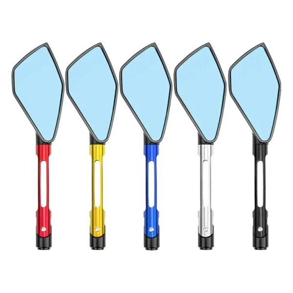VOLOCE PENTAGON ANTI- GLARE REAR VIEW MIRROR CNC ALUMINIUM HANDLE BAR SIDE MIRROR