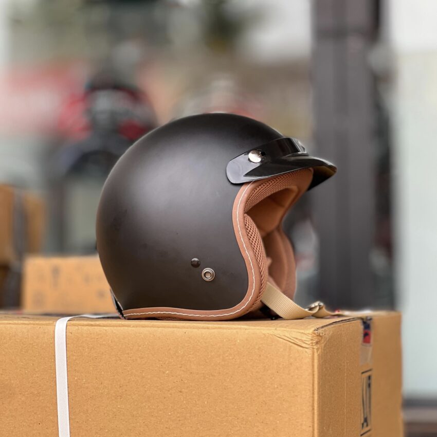 NIKKO JET HELMET – MATTE BLACK