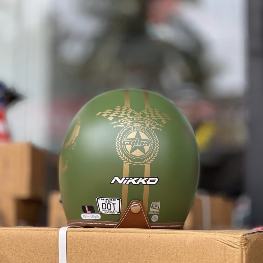 NIKKO JET HELMET – FERM GOLD PRIME - Image 3