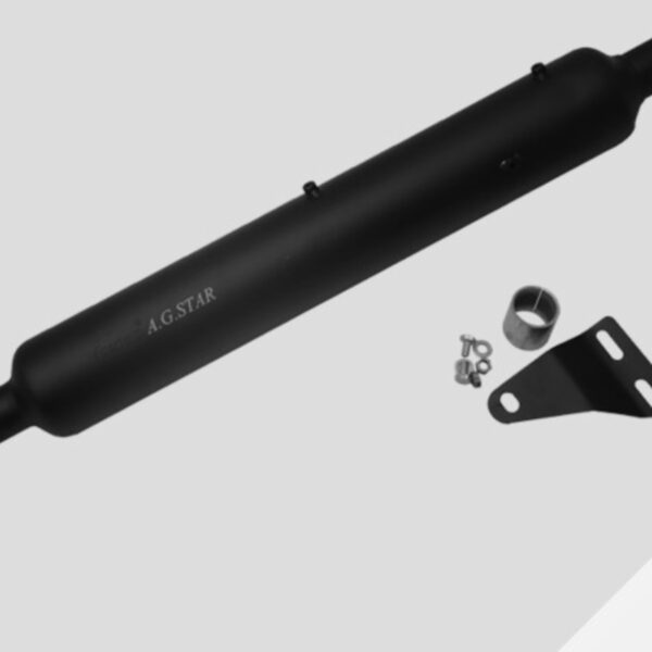 LONG INDORE DOUBLE FILTER SILENCER BS6/BS4 – BLACK