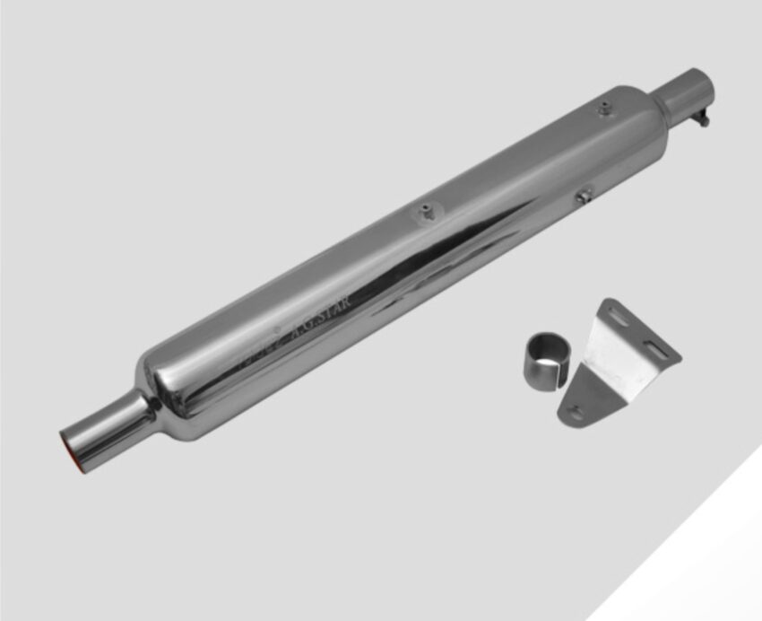 LONG INDORE DOUBLE FILTER SILENCER BS6/BS4 – CP