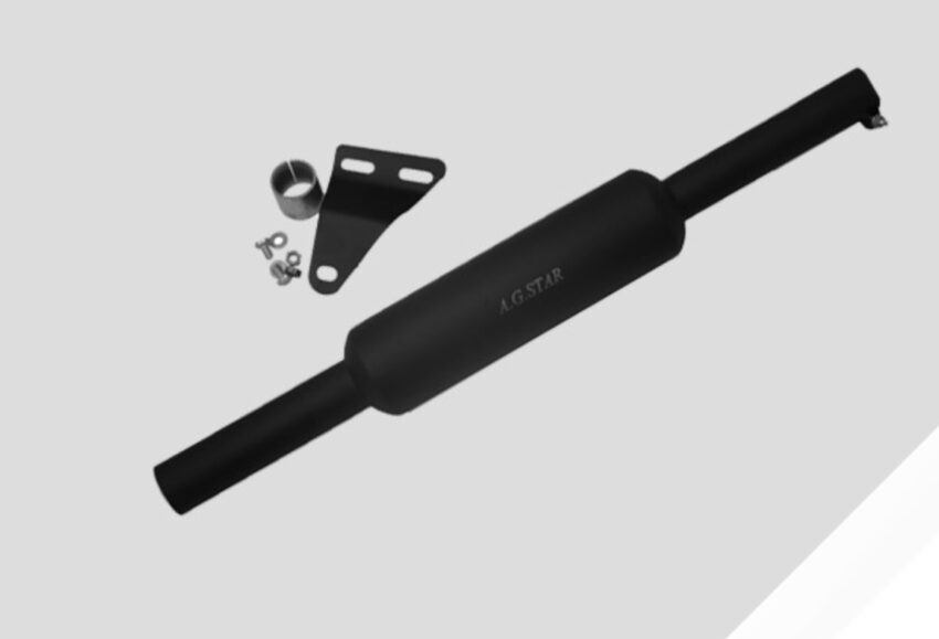 SHORT INDORE DOUBLE FILTER SILENCER – BLACK
