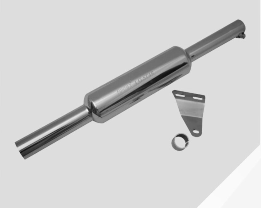 SHORT INDORE DOUBLE FILTER SILENCER – CP