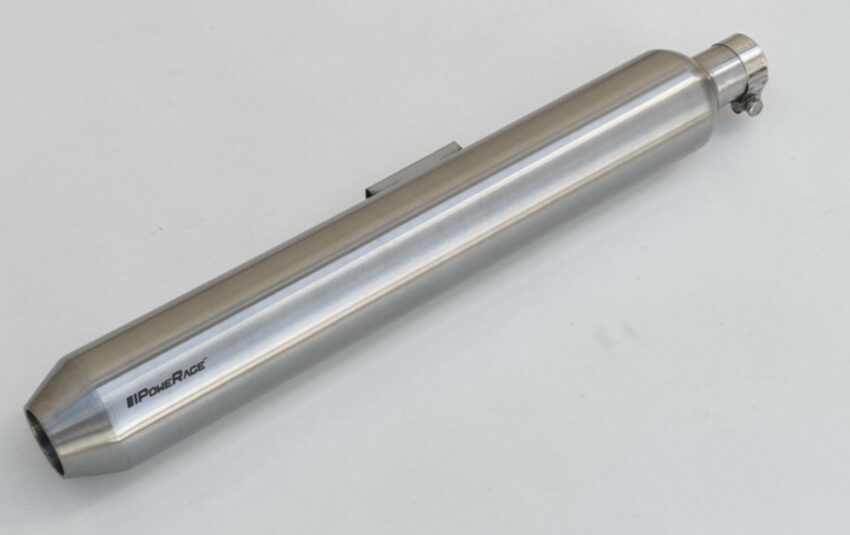 SHORT TYPE BRUSHED STEEL FINISH EXHAUST