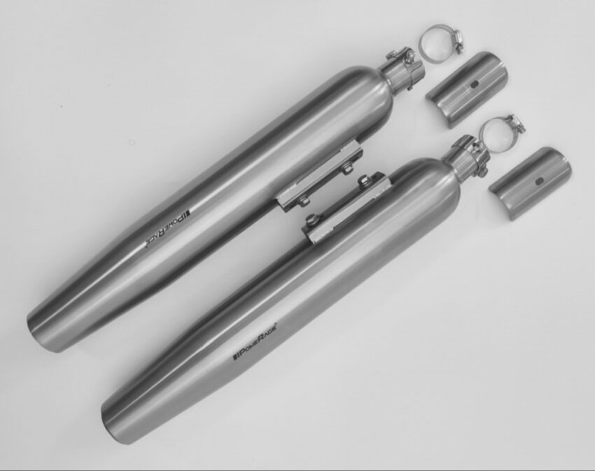 BRUSHED STEEL FINISH EXHAUST