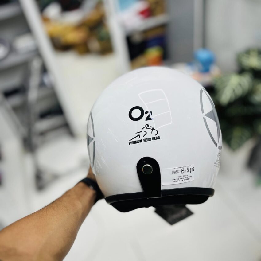 02 JET HELMET – WHITE - Image 3