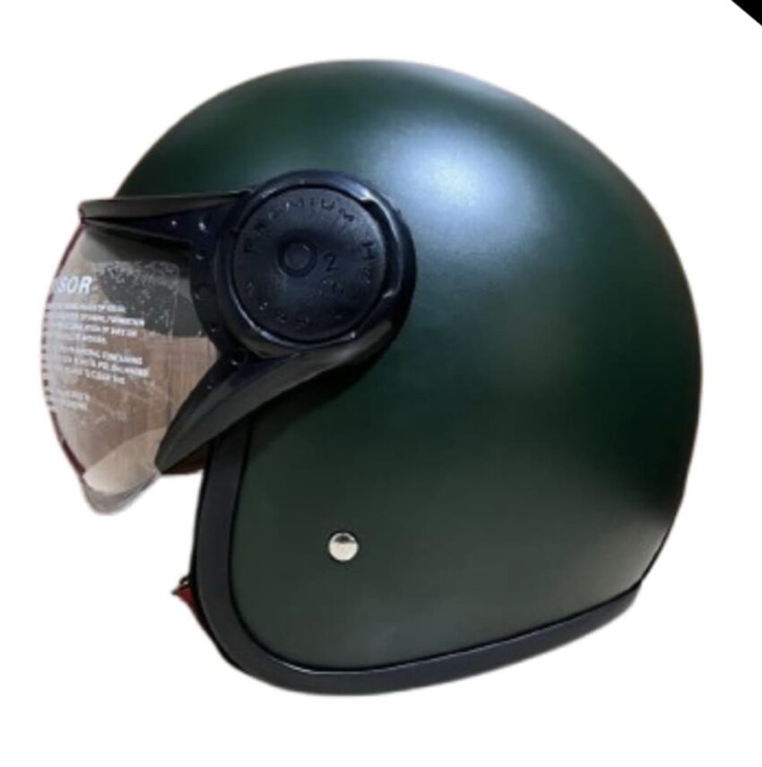JETSTAR WITH VISOR MATTE GREEN