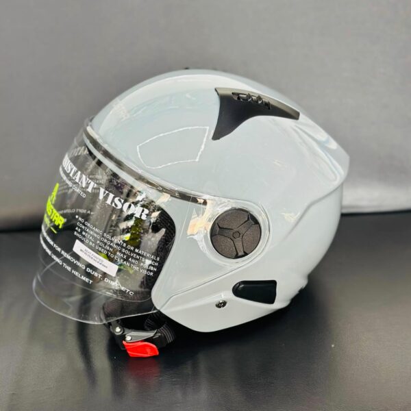 Aerostar Beat Half Face Helmet – Glossy White