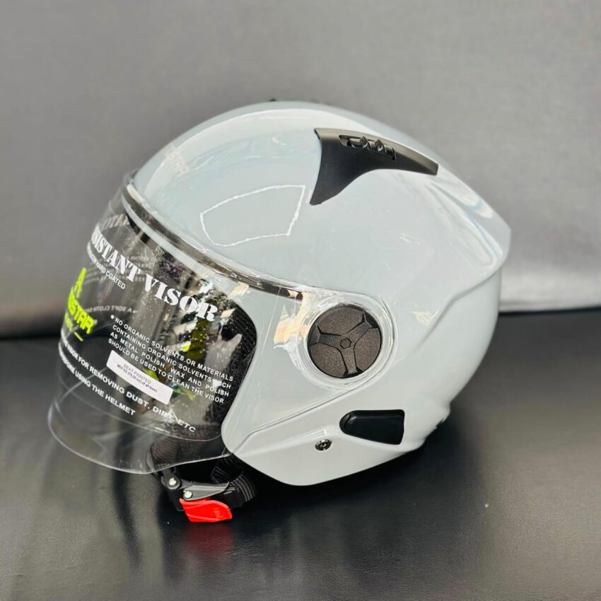 Aerostar Beat Half Face Helmet – Glossy White