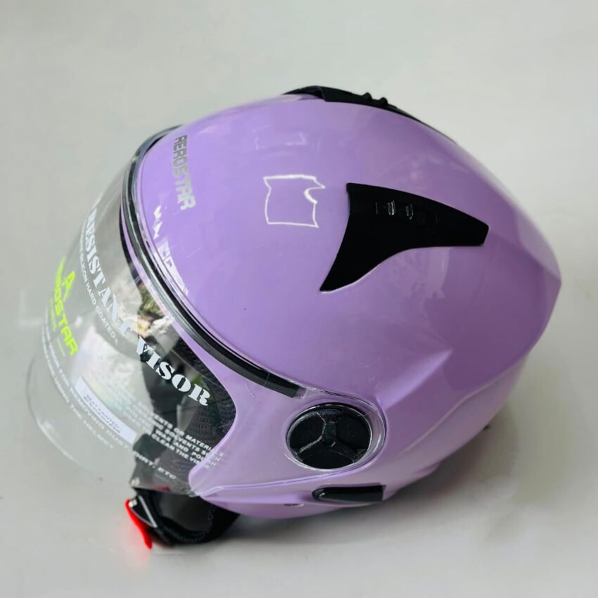 Aerostar Beat Half Face Helmet – Light Purple