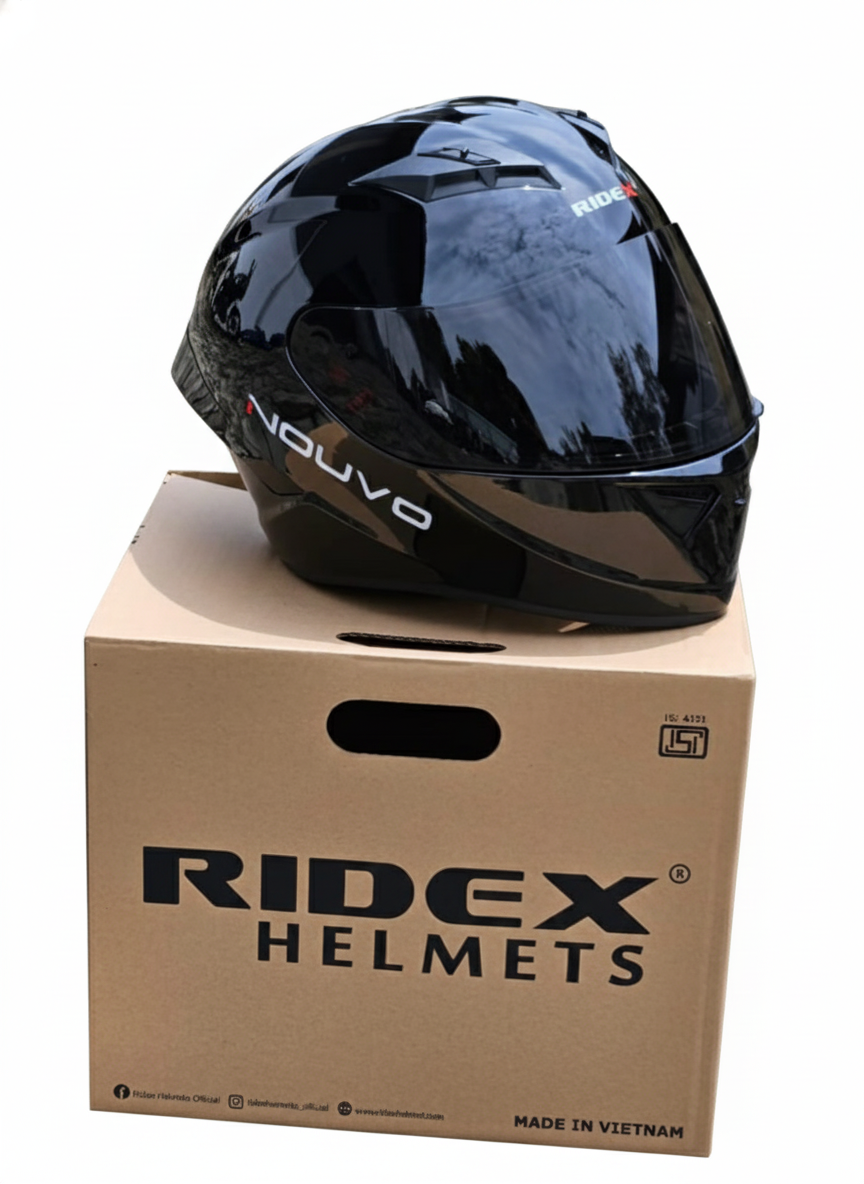 RIDEX NOUVO BLACK HELMET
