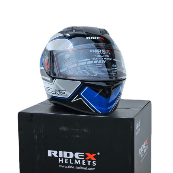 RIDEX NOUVO BLACK AND BLUE HELMET