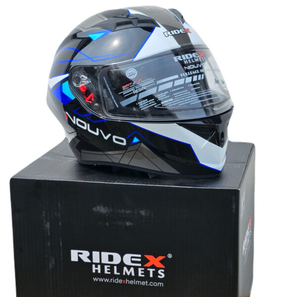 RIDEX NOUVO BLACK AND WHITE HELMET