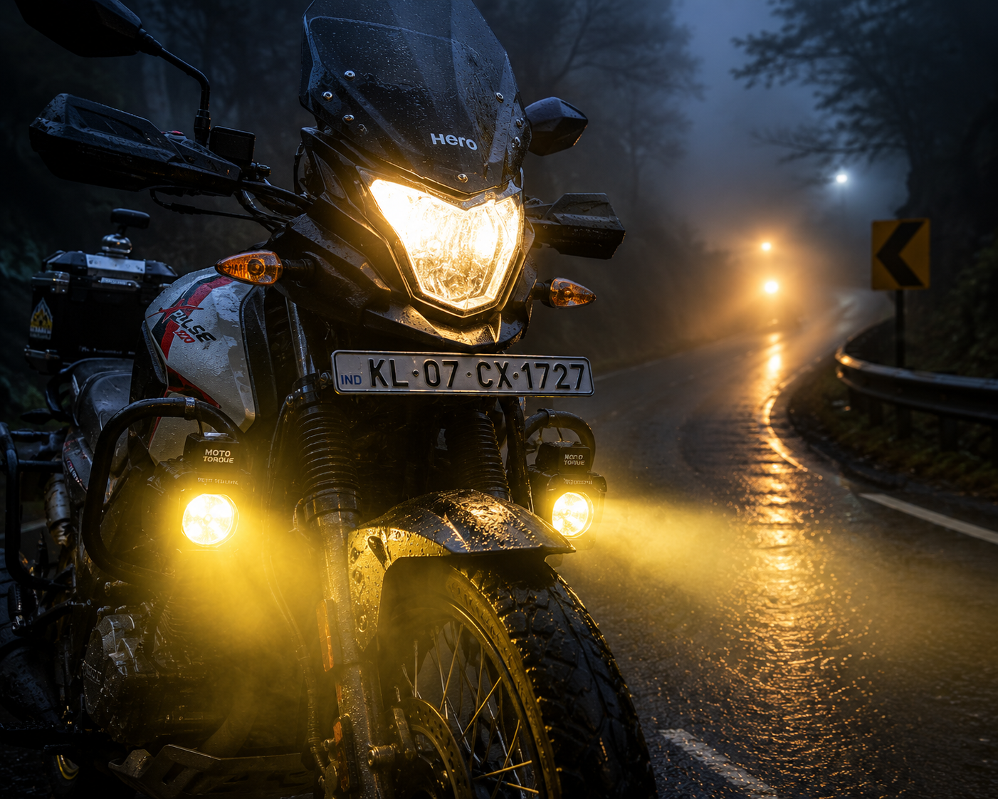 premium auxiliary fog lights for bikes