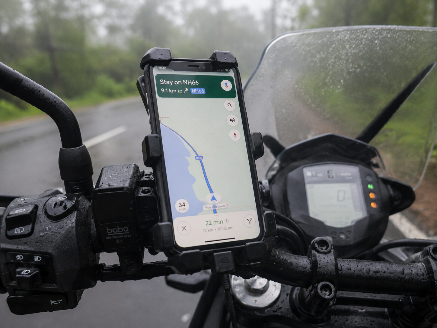 waterproof mobile mount for motorcycle