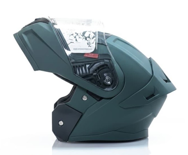 GLIDERS VORTEX FLIP-UP MATTE GREEN HELMET