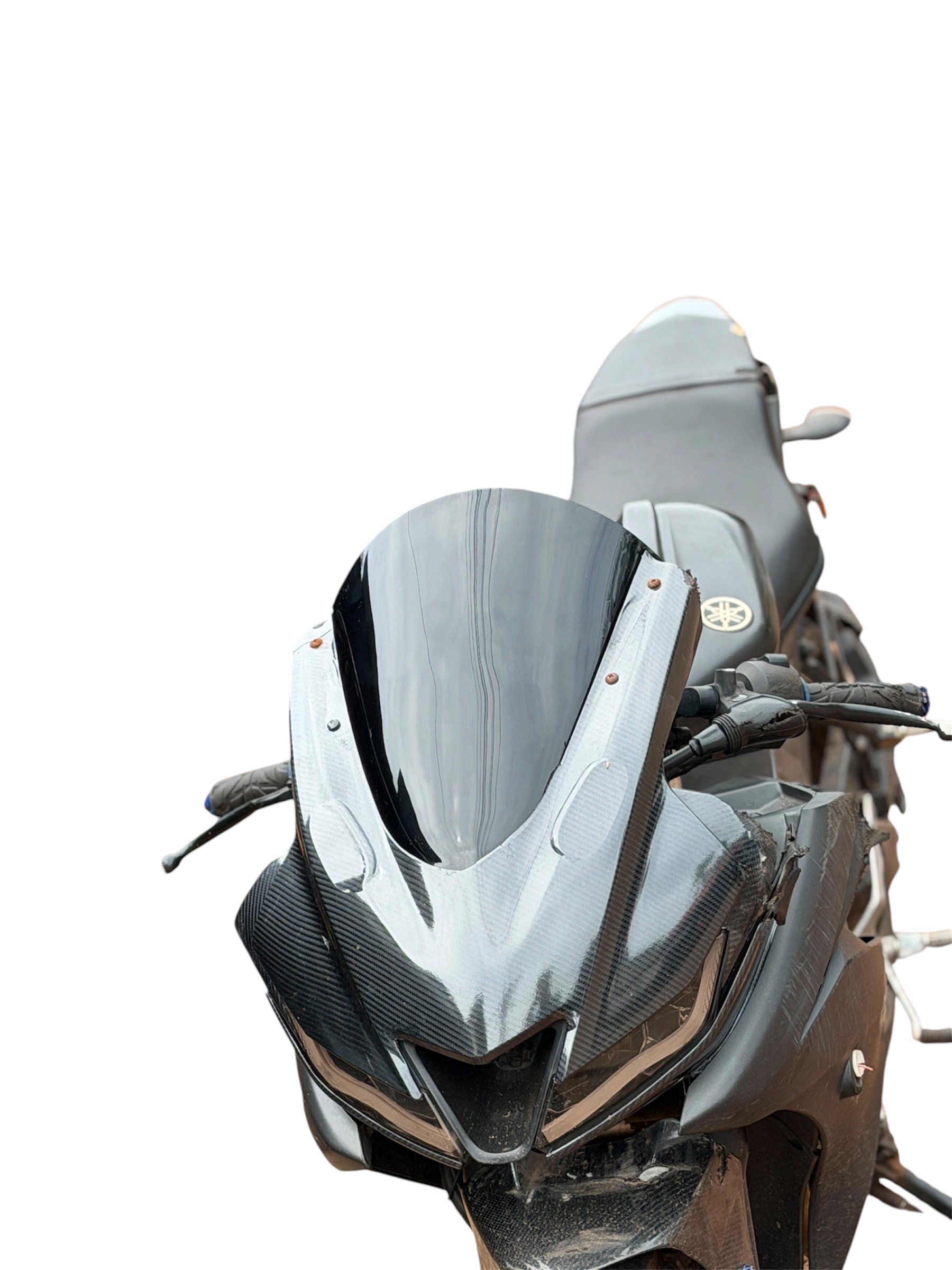 INDONESIAN VISOR BLACK FOR YAMAHA R15 V3