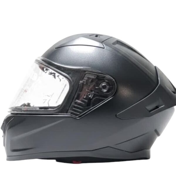 GLIDERS MATRIX W/ SPOILER NATURAL BLACK HELMET
