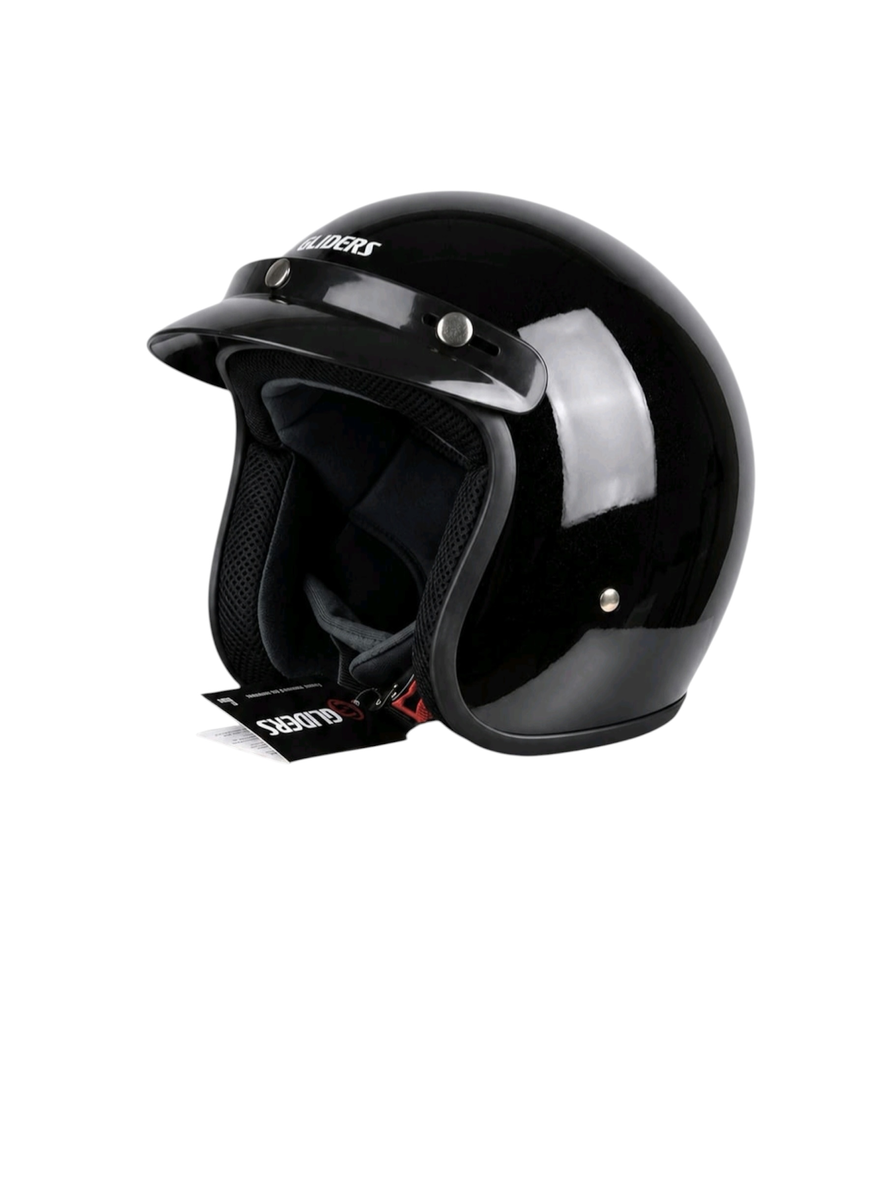 GLIDERS TRENDY JET HELMET GLOSSY BLACK