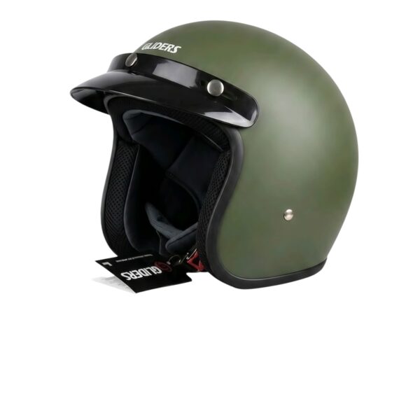 GLIDERS TRENDY JET HELMET MATTE GREEN