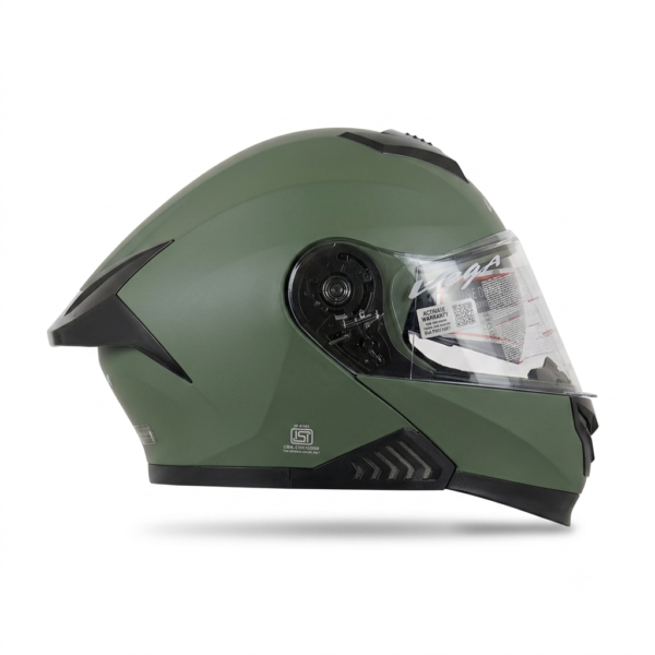 BOOLEAN DV DULL BATTLE GREEN HELMET